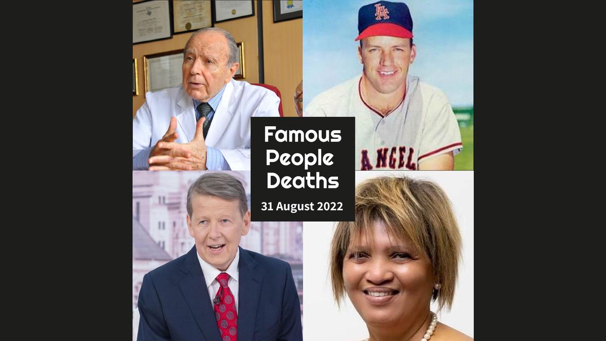 'Video thumbnail for Famous People Deaths 31 August 2022'